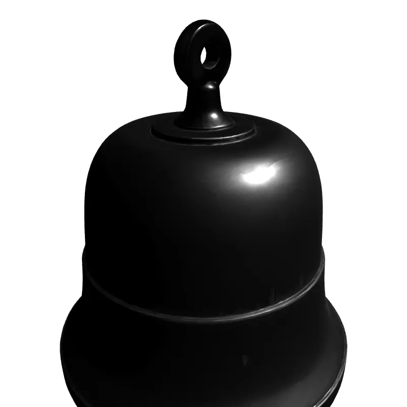 Simple Metal Bell 3D Model Low-poly 3D model_3