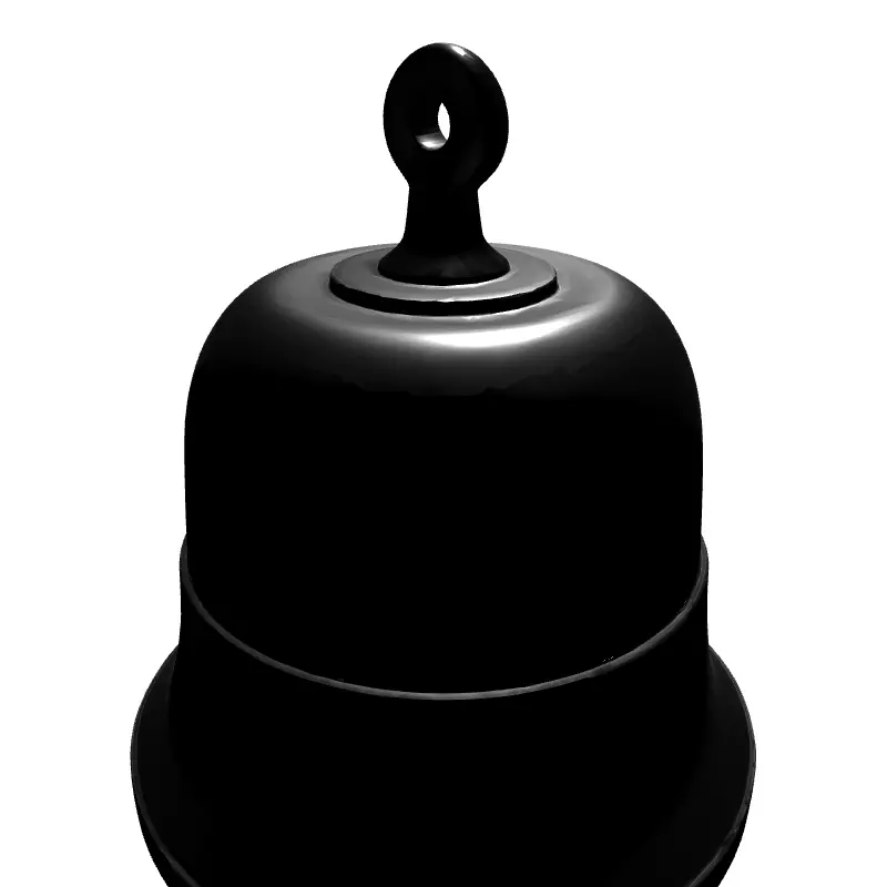 Simple Metal Bell 3D Model Low-poly 3D model_6