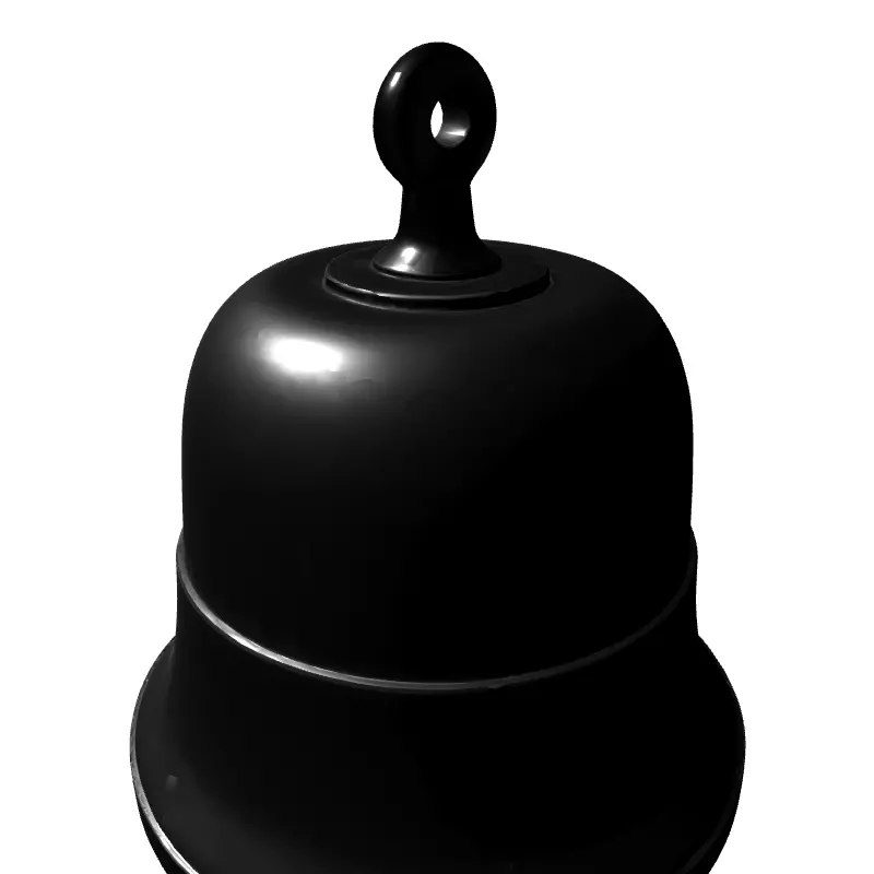Simple Metal Bell 3D Model Low-poly 3D model_5