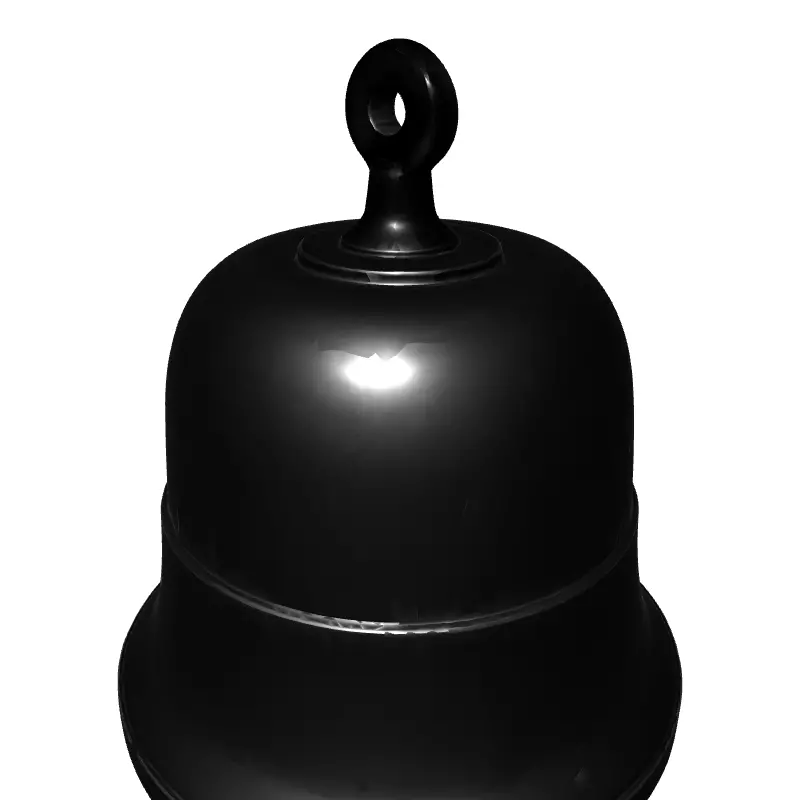 Simple Metal Bell 3D Model Low-poly 3D model_2