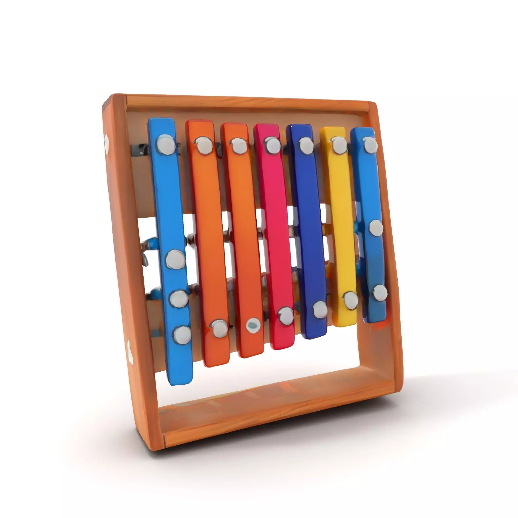Colorful Xylophone model pack Low-poly 3D model_5
