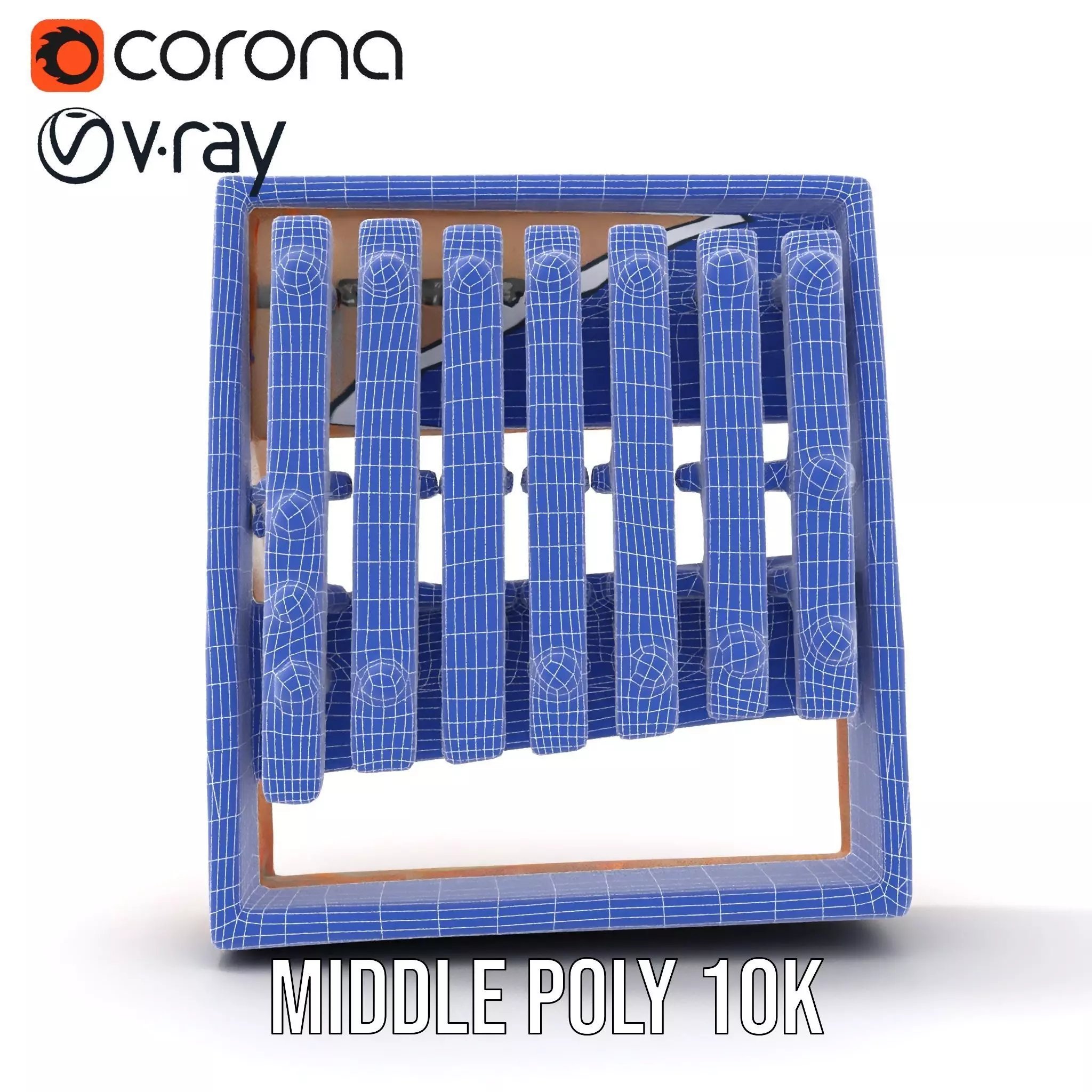 Colorful Xylophone model pack Low-poly 3D model_23