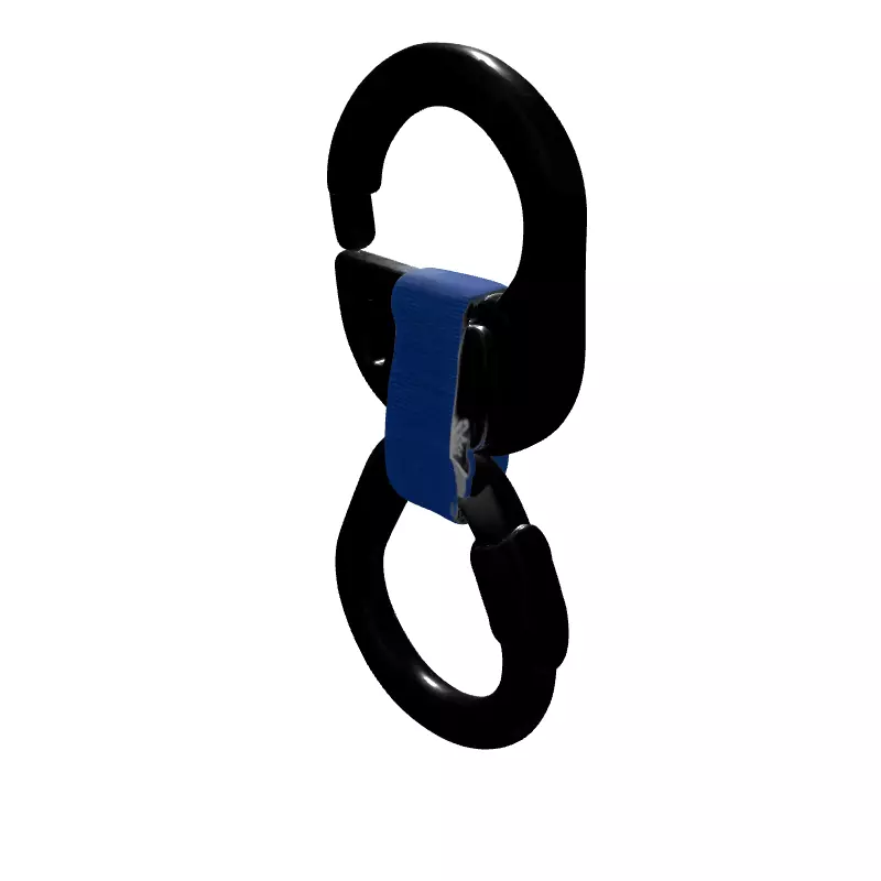 Carabiner Quick Link Safety Strap Low-poly 3D model_6