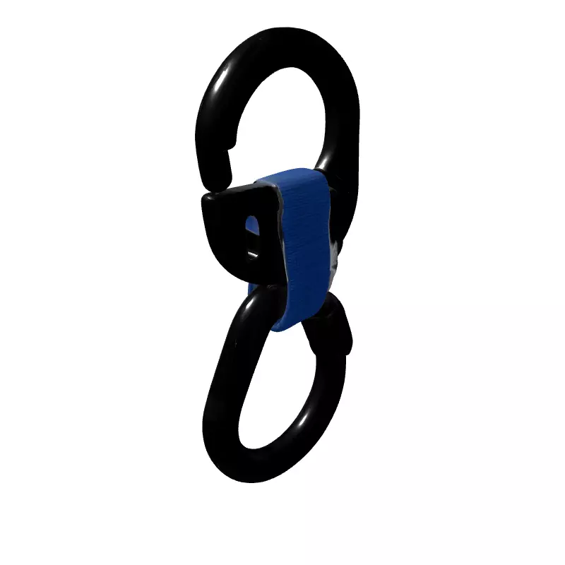 Carabiner Quick Link Safety Strap Low-poly 3D model_5