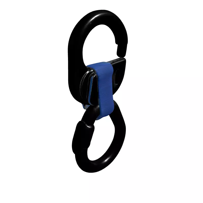 Carabiner Quick Link Safety Strap Low-poly 3D model_3