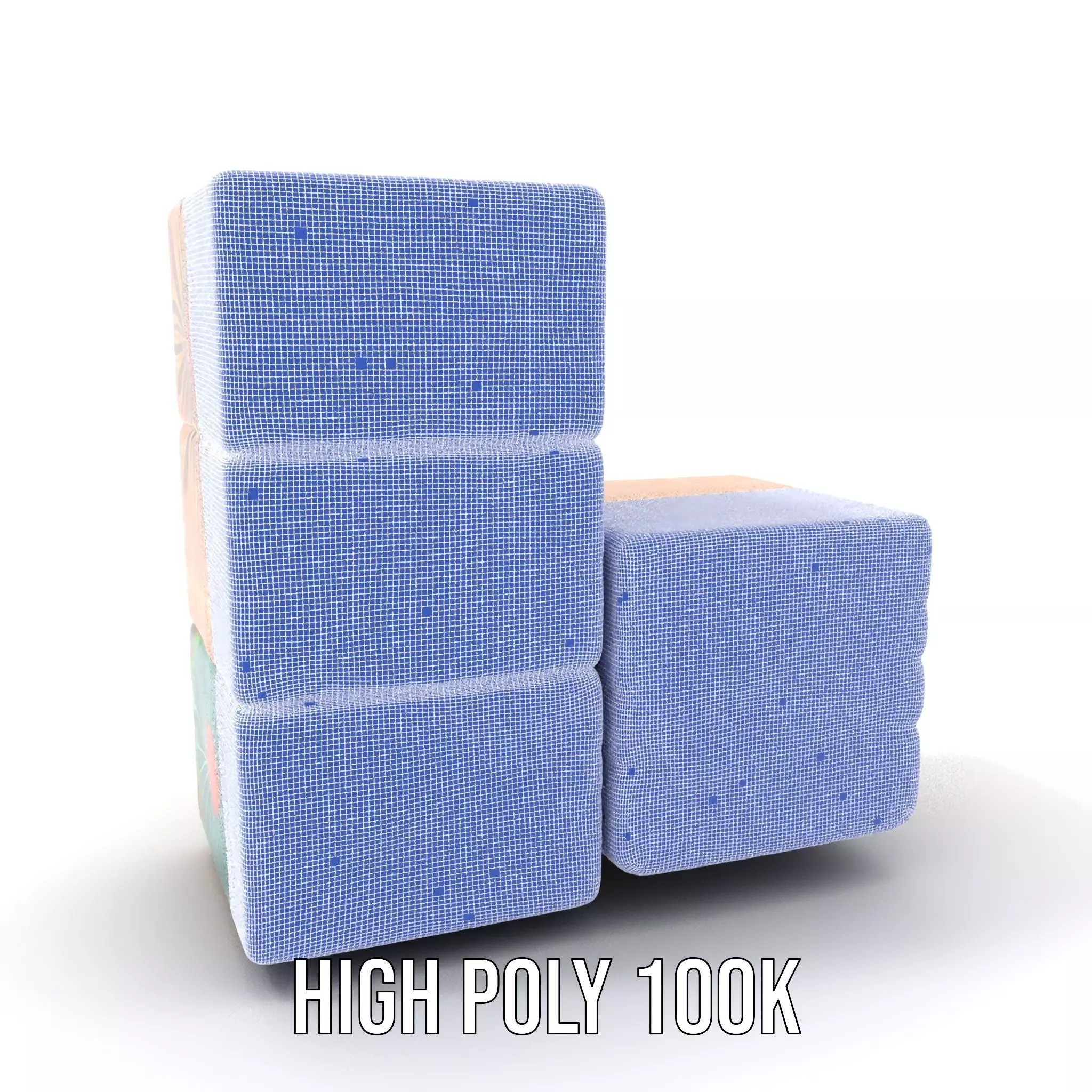 Retro Floral Block model pack Texture_4