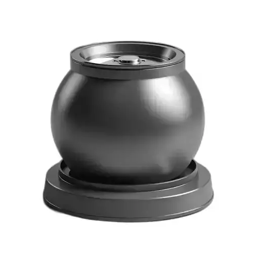 Futuristic Metal Urn Design