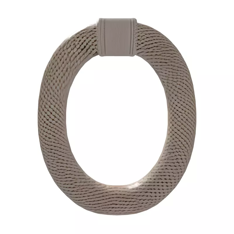 Woven Fabric Ring Handle Low-poly 3D model_7