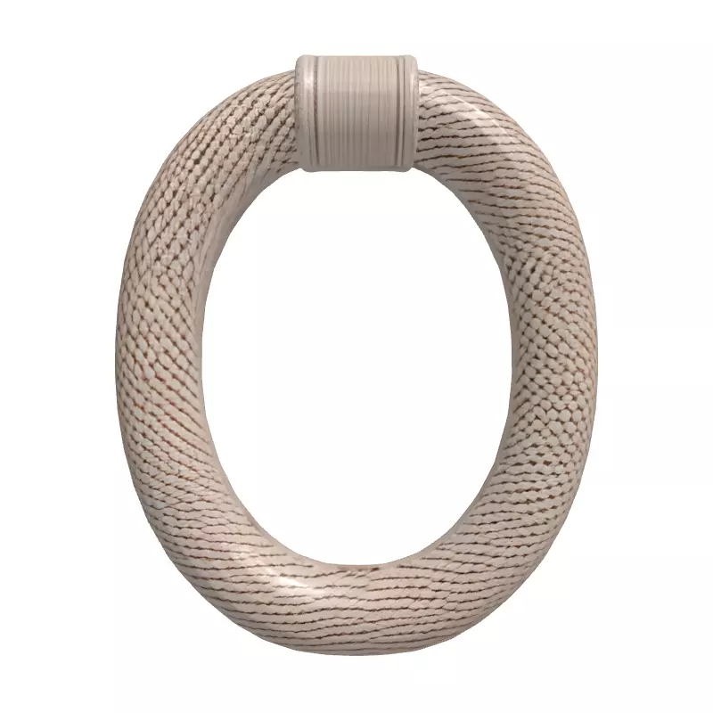 Woven Fabric Ring Handle Low-poly 3D model_4
