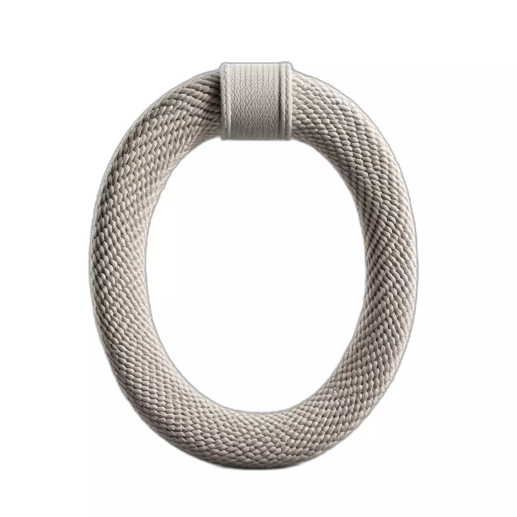 Woven Fabric Ring Handle Low-poly 3D model_0