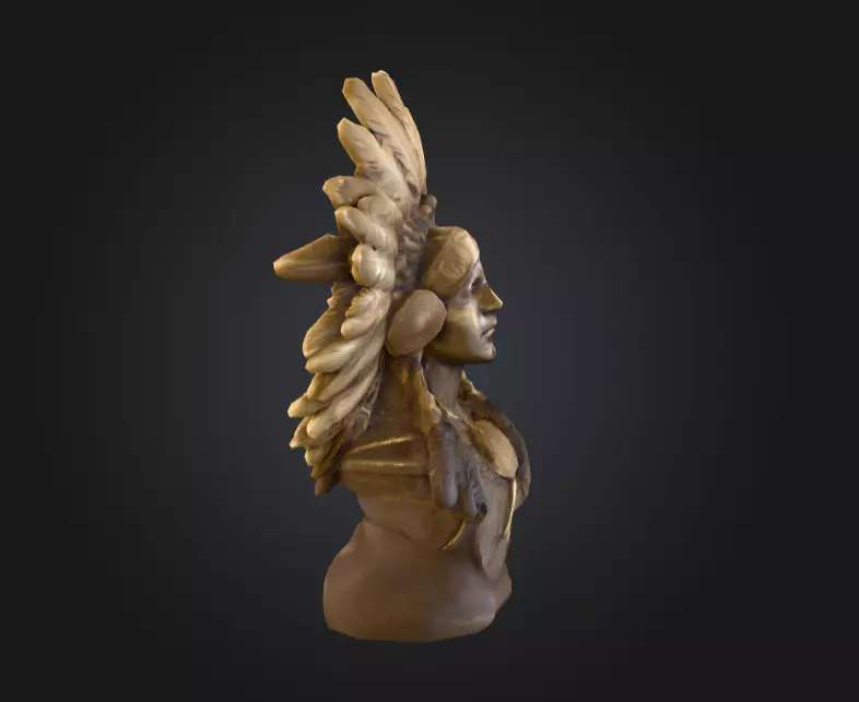 Chief Embrace Low-poly 3D model_2
