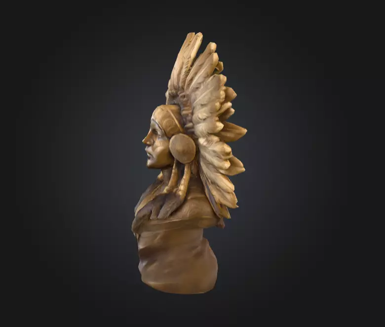 Chief Embrace Low-poly 3D model_6
