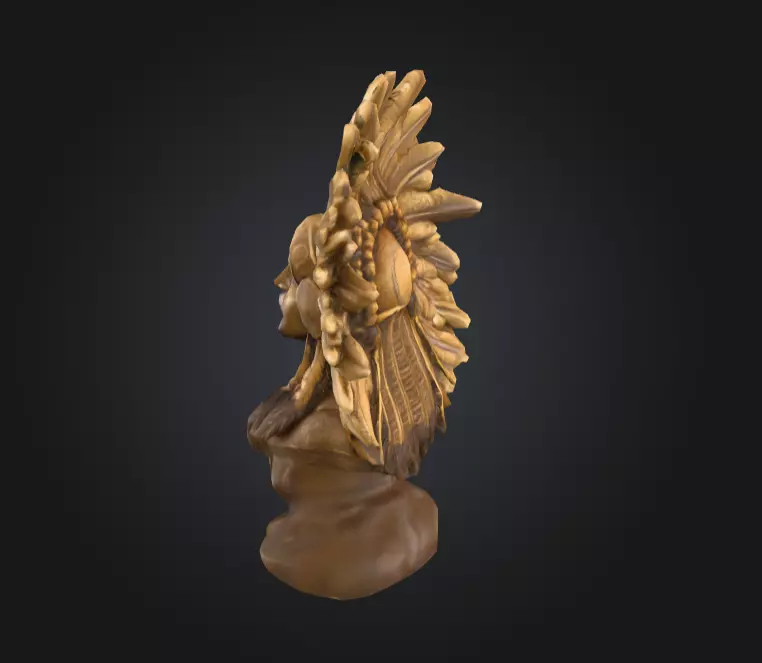 Chief Embrace Low-poly 3D model_5