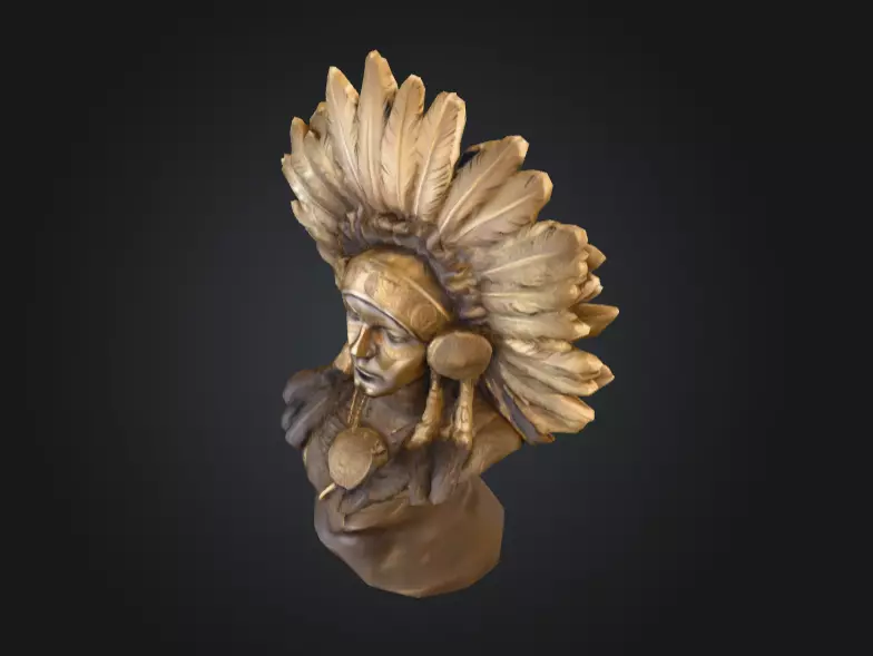 Chief Embrace Low-poly 3D model_10