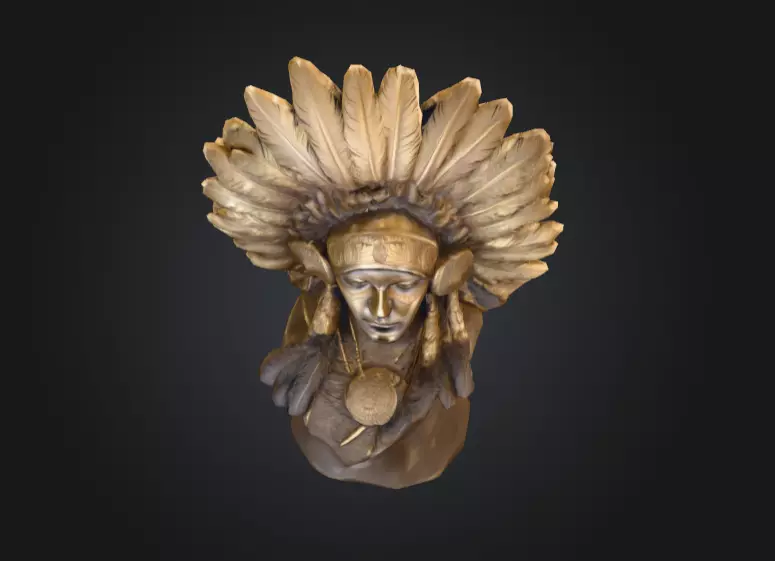 Chief Embrace Low-poly 3D model_8