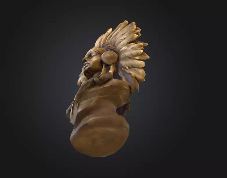 Chief Embrace Low-poly 3D model_13