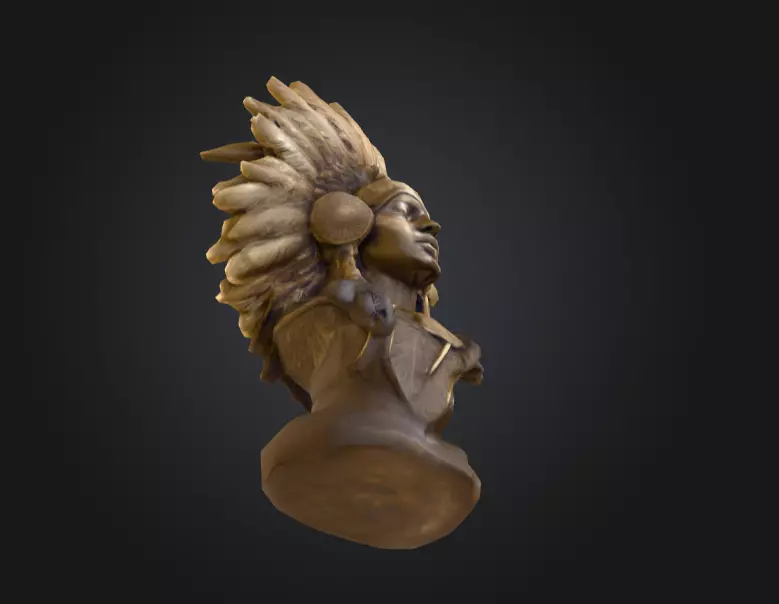 Chief Embrace Low-poly 3D model_14