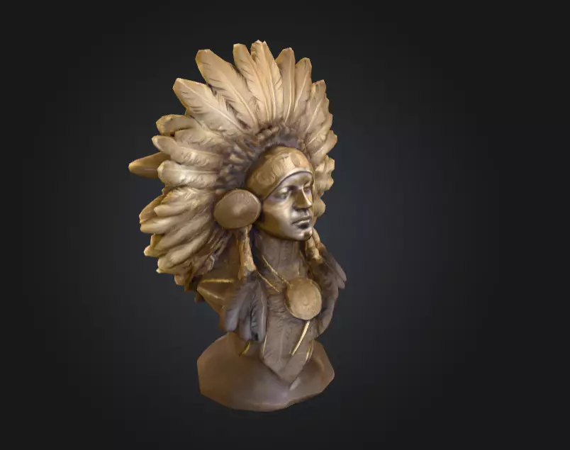 Chief Embrace Low-poly 3D model_1