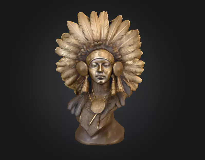 Chief Embrace Low-poly 3D model_0