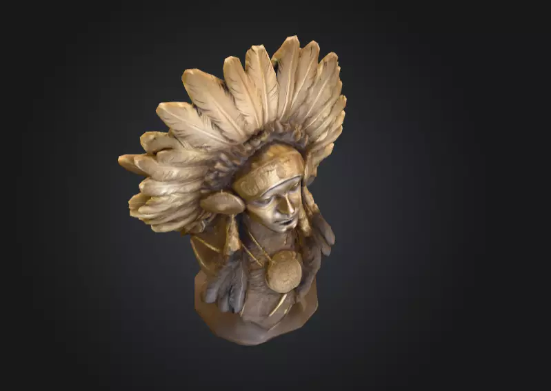 Chief Embrace Low-poly 3D model_9