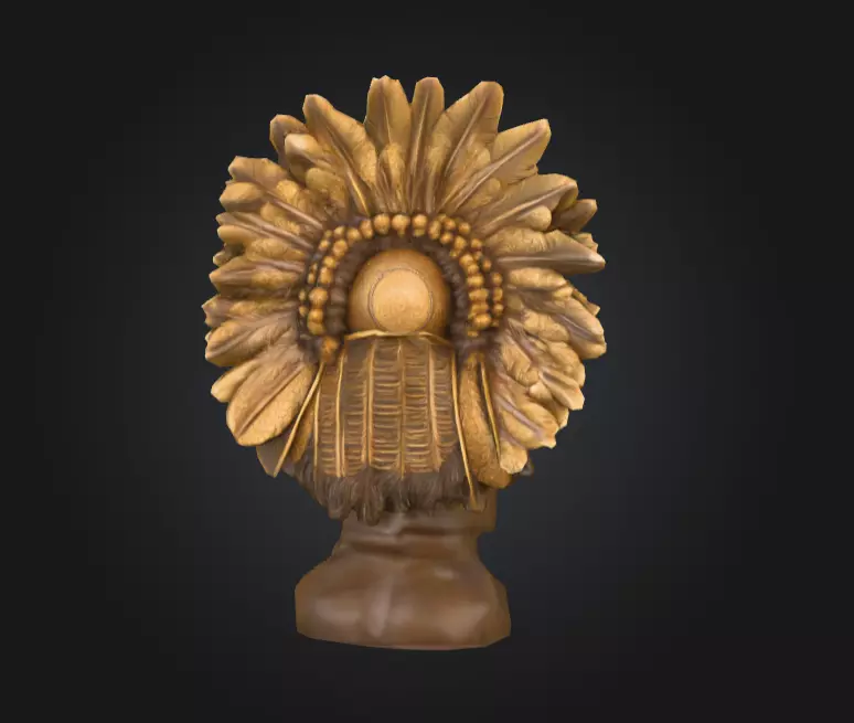 Chief Embrace Low-poly 3D model_4