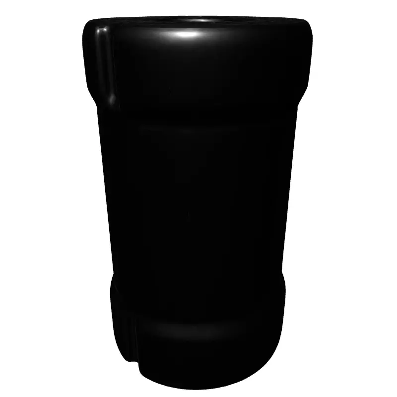 Tactical Knurled SciFi Component Low-poly 3D model_2