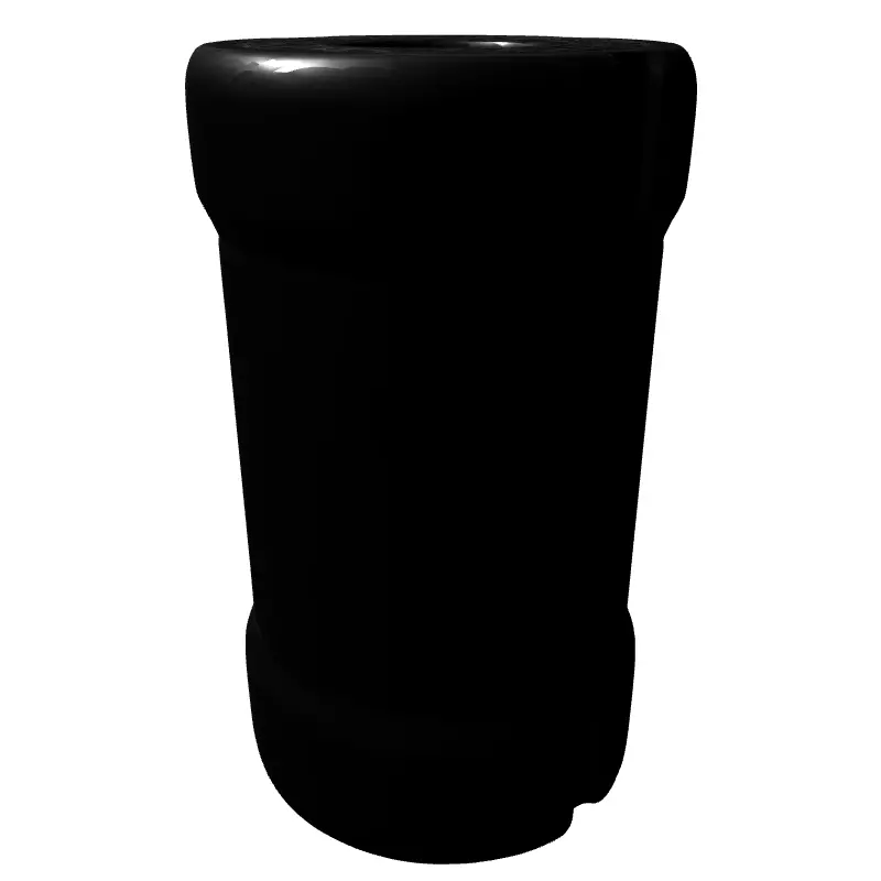 Tactical Knurled SciFi Component Low-poly 3D model_5