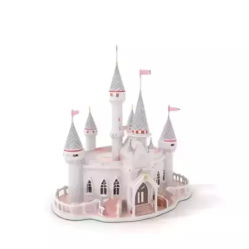 Fairy Tale Castle model pack Low-poly 3D model