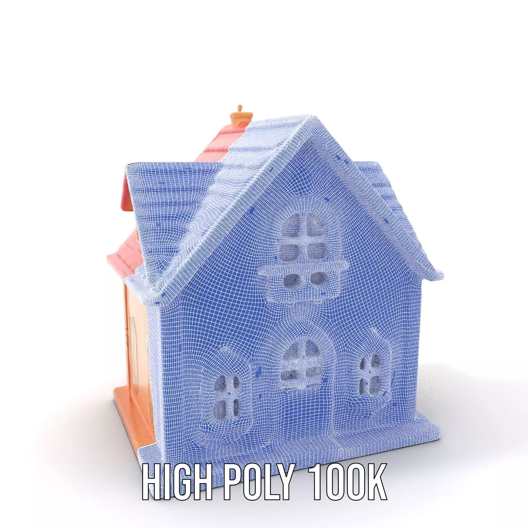 Charming Pink Dollhouse model pack Low-poly 3D model_4