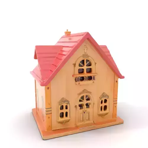 Charming Pink Dollhouse model pack