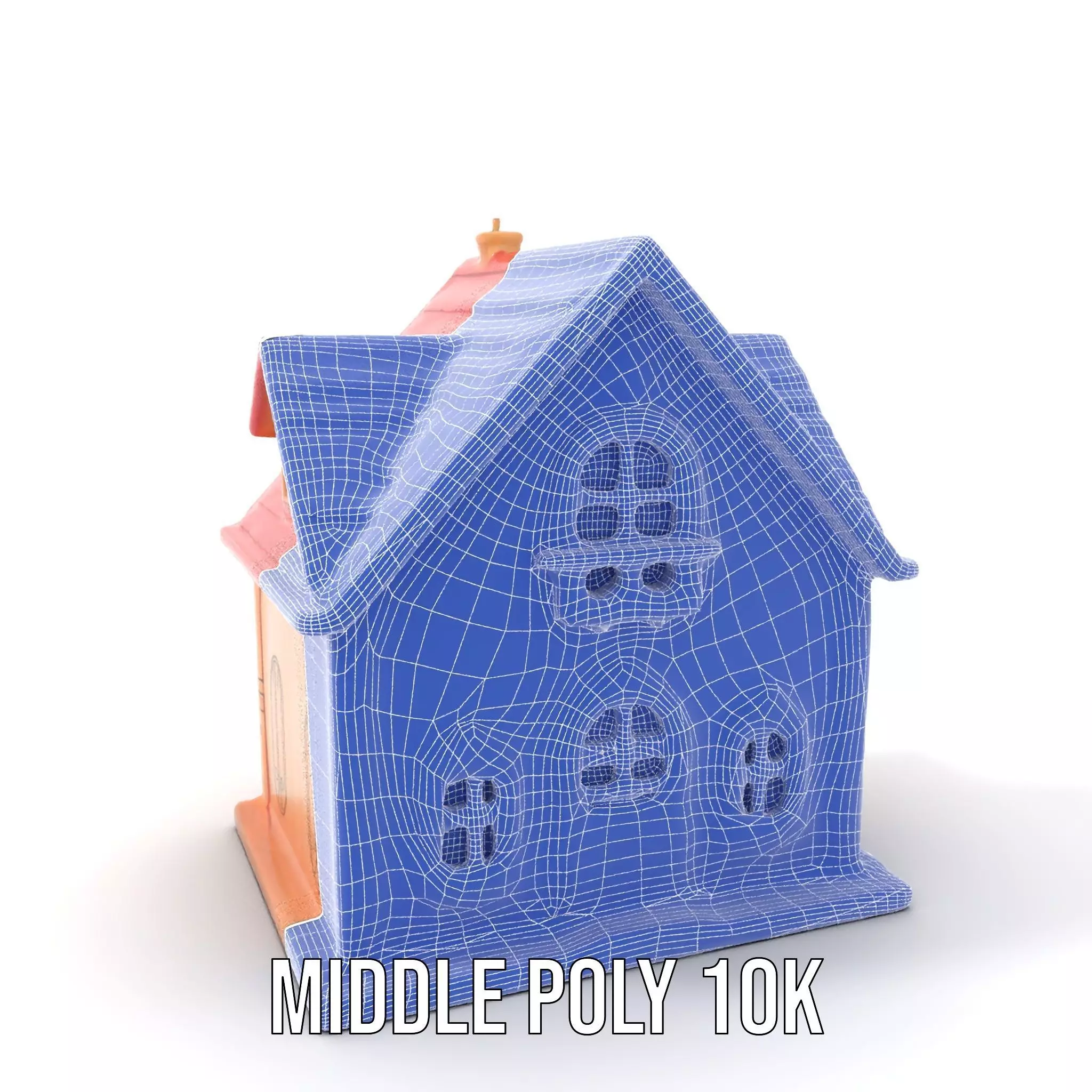 Charming Pink Dollhouse model pack Low-poly 3D model_18