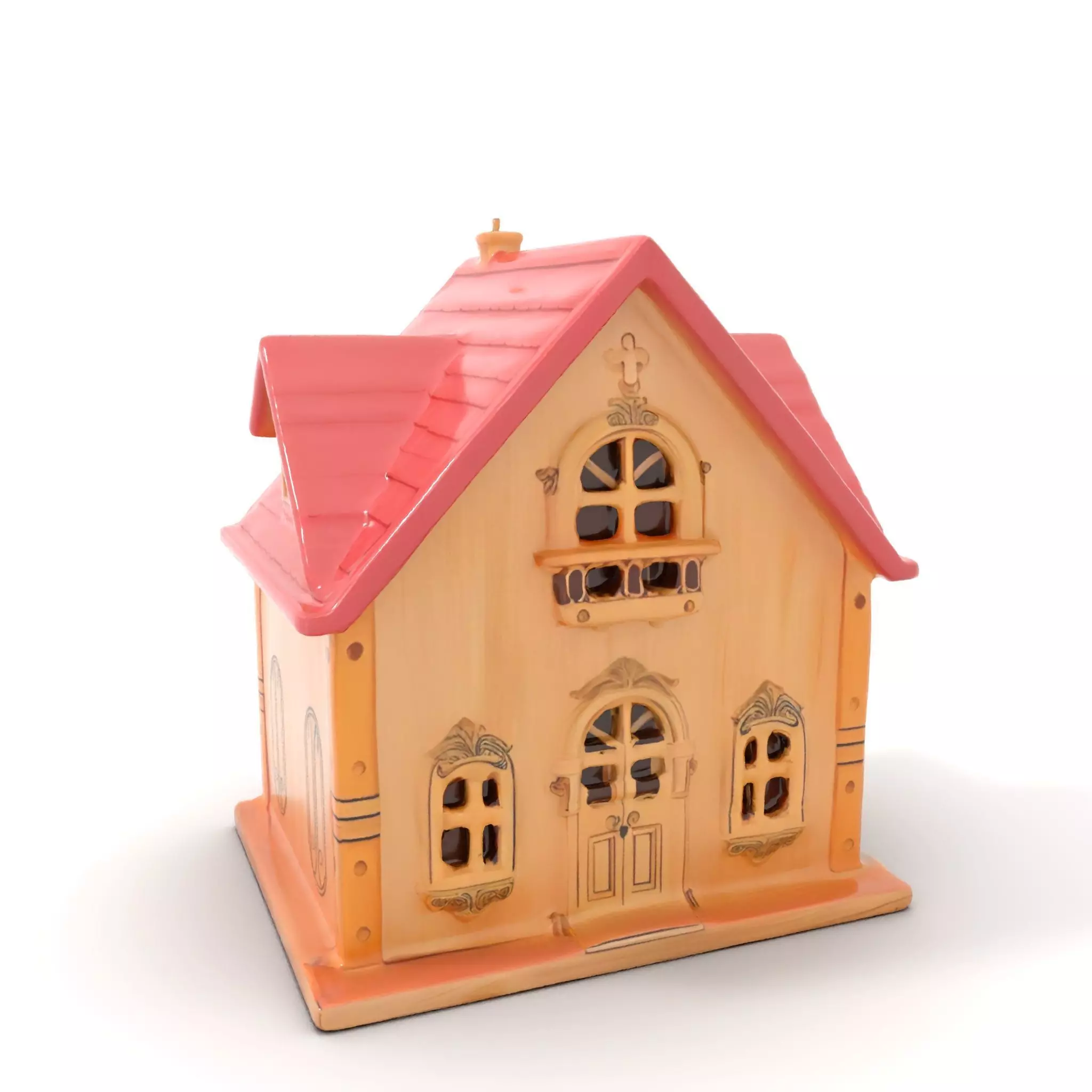 Charming Pink Dollhouse model pack Low-poly 3D model_5