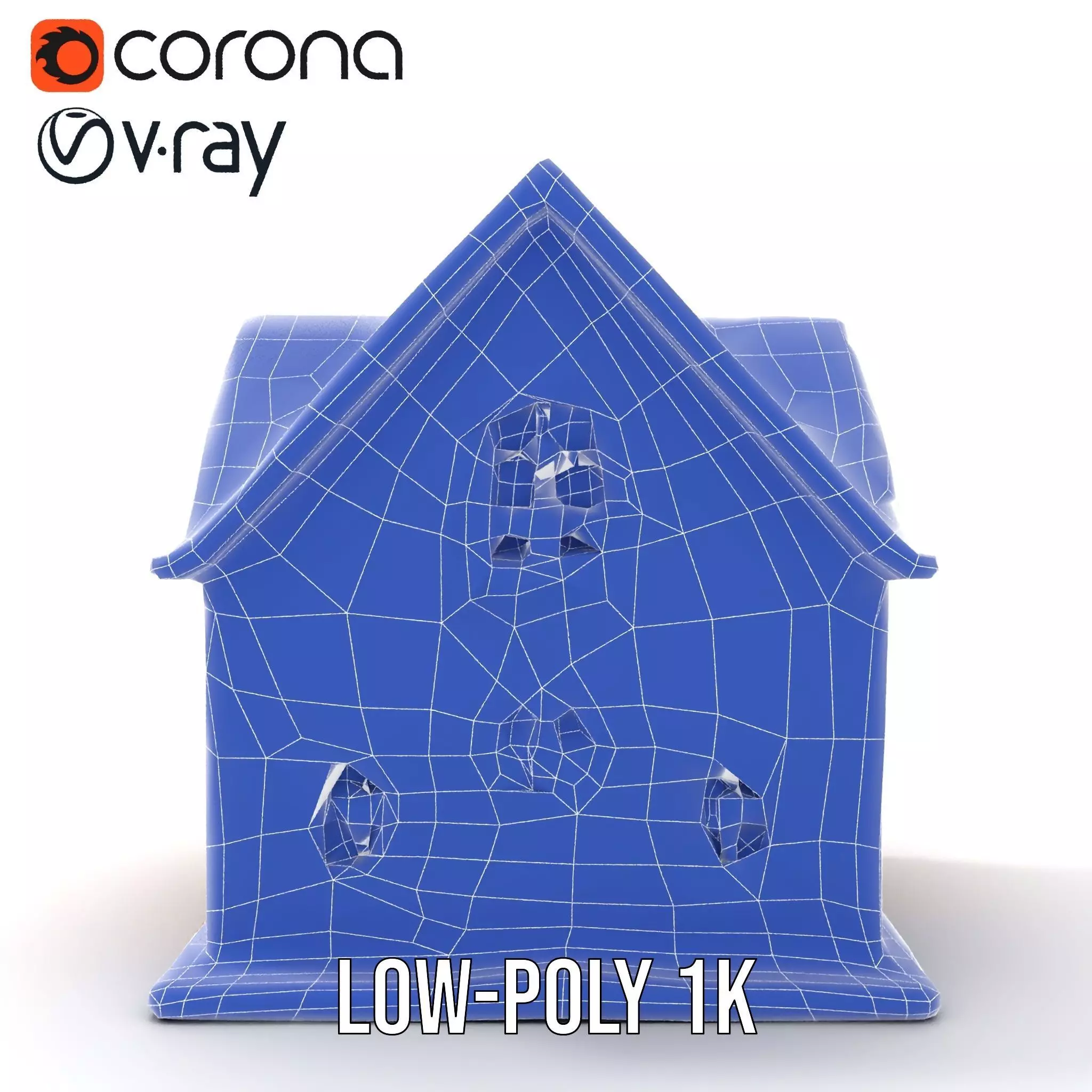 Charming Pink Dollhouse model pack Low-poly 3D model_22