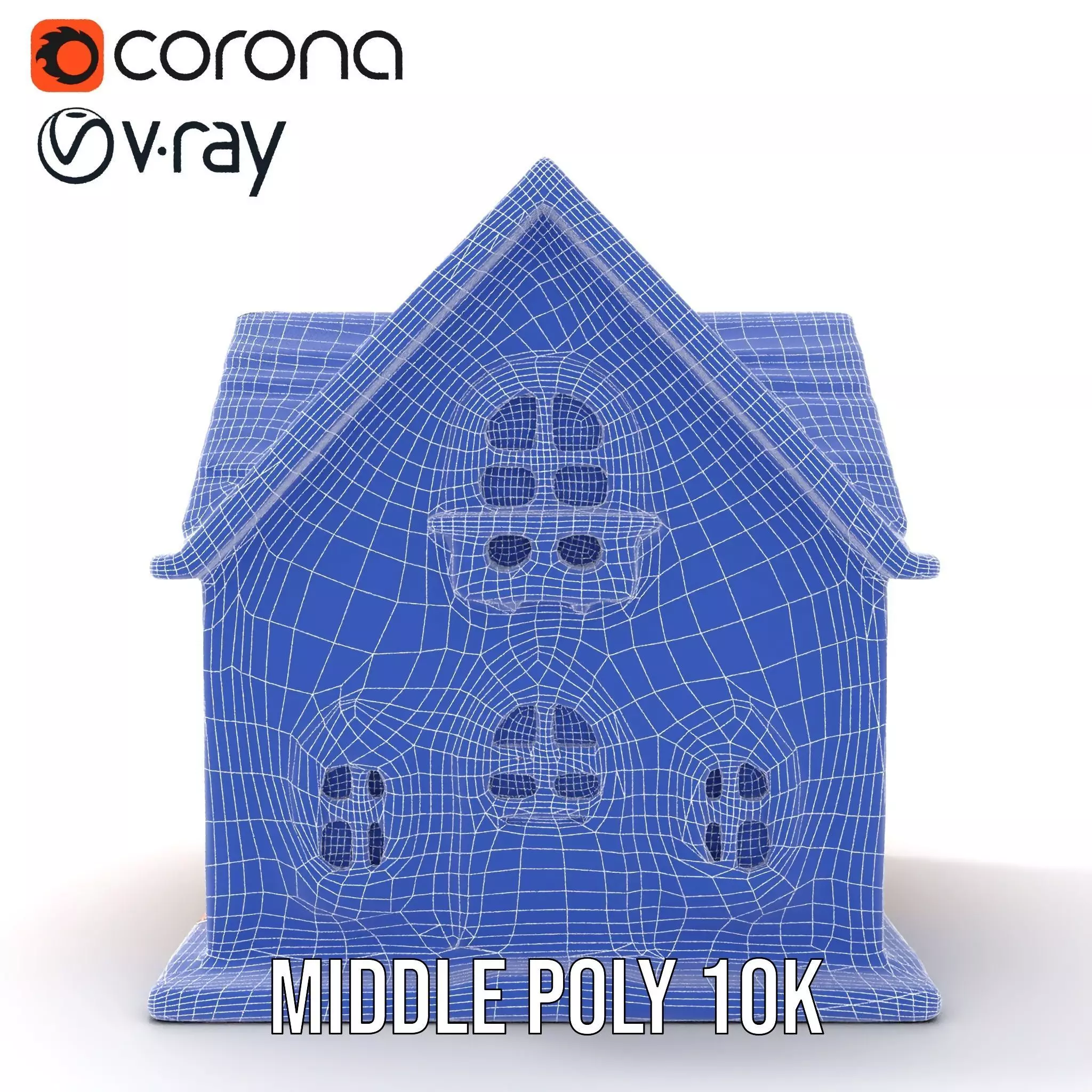 Charming Pink Dollhouse model pack Low-poly 3D model_30