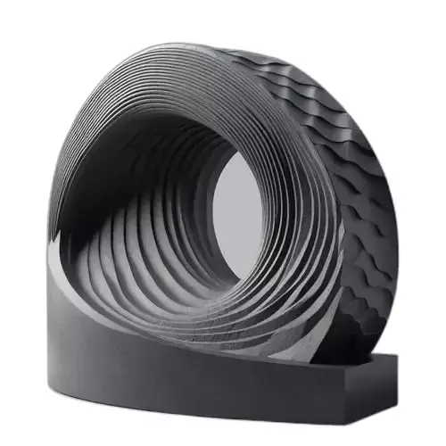 Abstract Modern Loop Sculpture