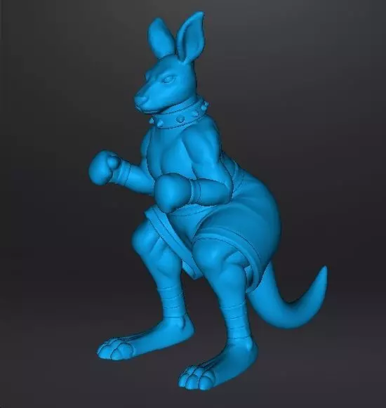 STREETS OF RAGE ROO MINIATURE MODEL FOR FANTASY GAMES RPG DND 3D print model_11