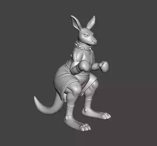 STREETS OF RAGE ROO MINIATURE MODEL FOR FANTASY GAMES RPG DND