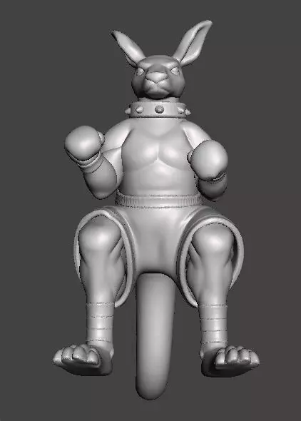 STREETS OF RAGE ROO MINIATURE MODEL FOR FANTASY GAMES RPG DND 3D print model_8