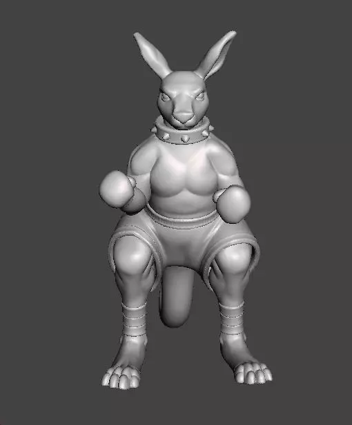 STREETS OF RAGE ROO MINIATURE MODEL FOR FANTASY GAMES RPG DND 3D print model_3