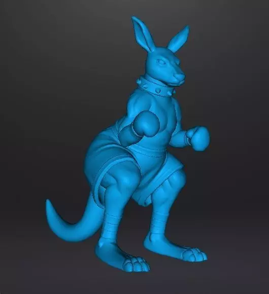 STREETS OF RAGE ROO MINIATURE MODEL FOR FANTASY GAMES RPG DND 3D print model_10