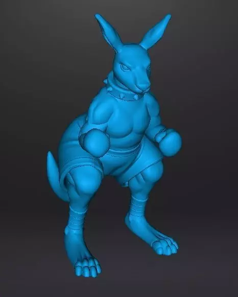 STREETS OF RAGE ROO MINIATURE MODEL FOR FANTASY GAMES RPG DND 3D print model_12