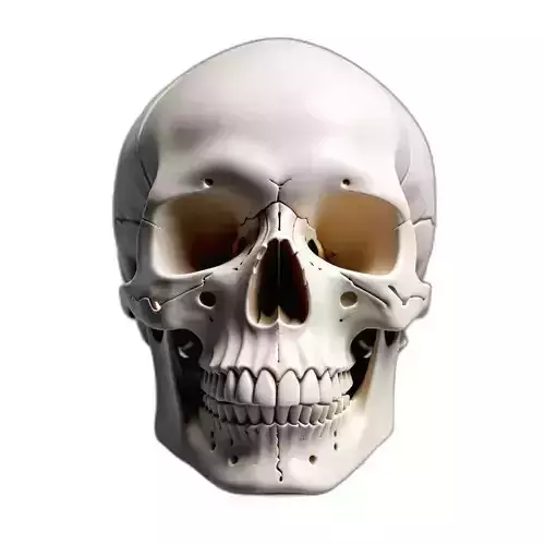 Realistic Human Skull Anatomy Model