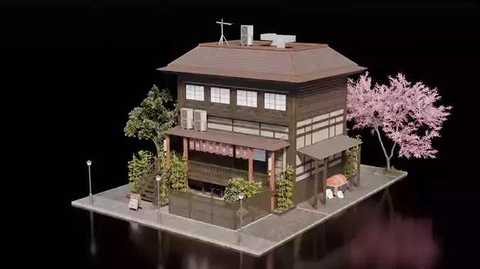 Japanese House 10 3D model