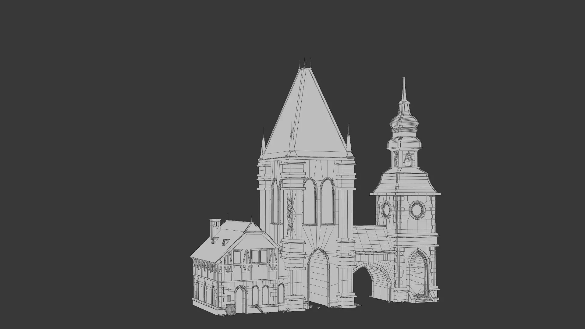 Dark Fantasy House SM I 3D model_1