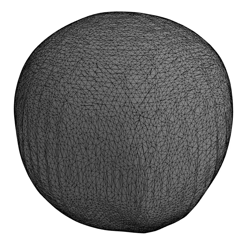 Abstract Intertwined Metal Wire Sphere Low-poly 3D model_1