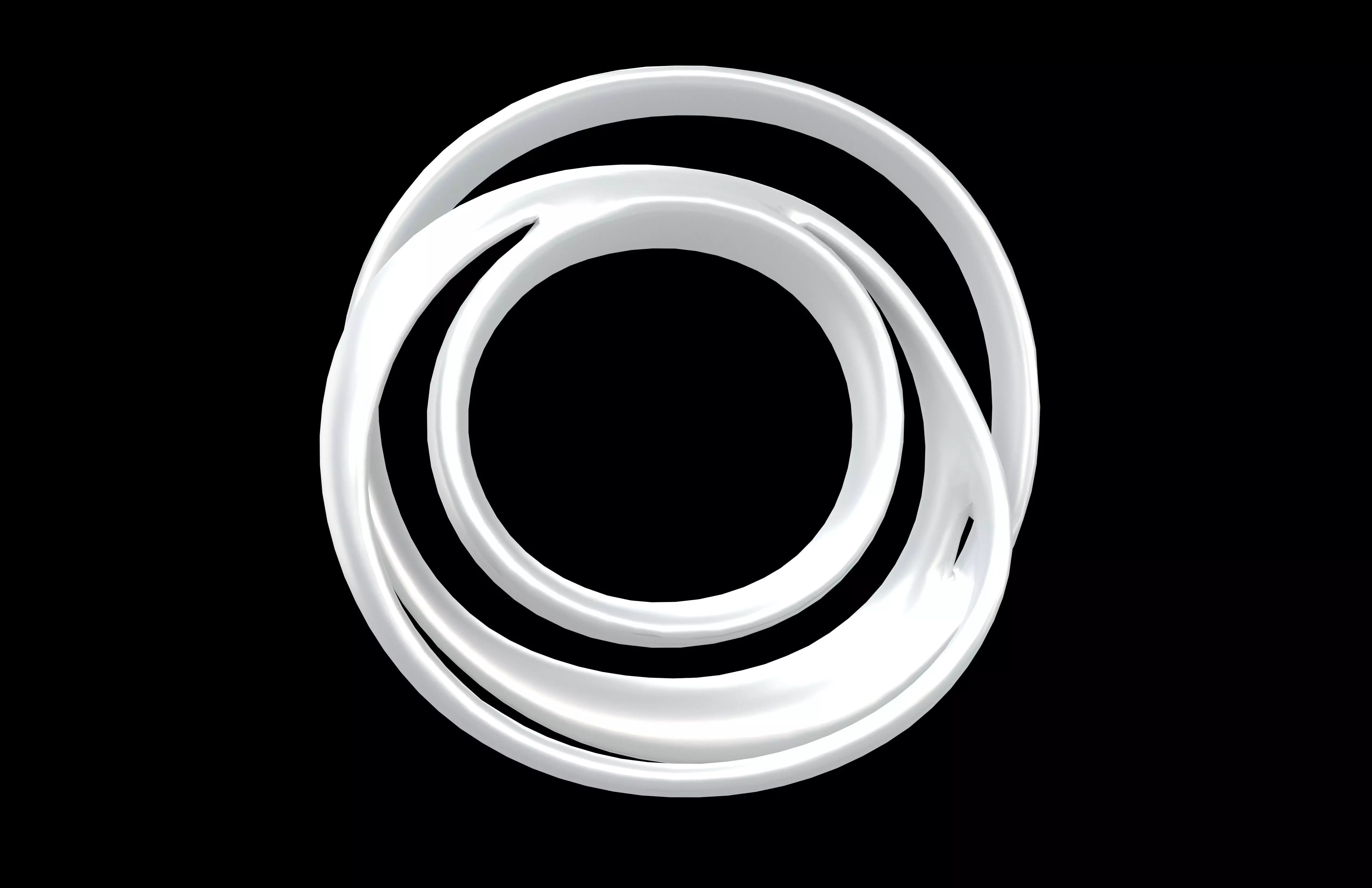 Abstract Circle v2 003 Low-poly 3D model_1