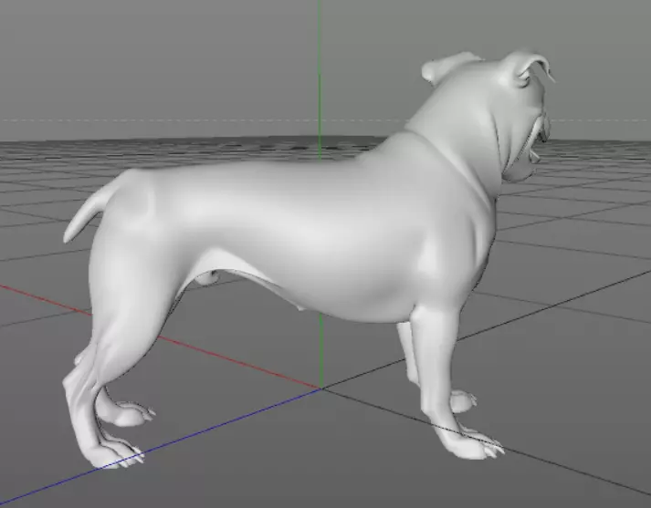 Pitbull 3D Model High Quality Realistic Dog 3D model_6