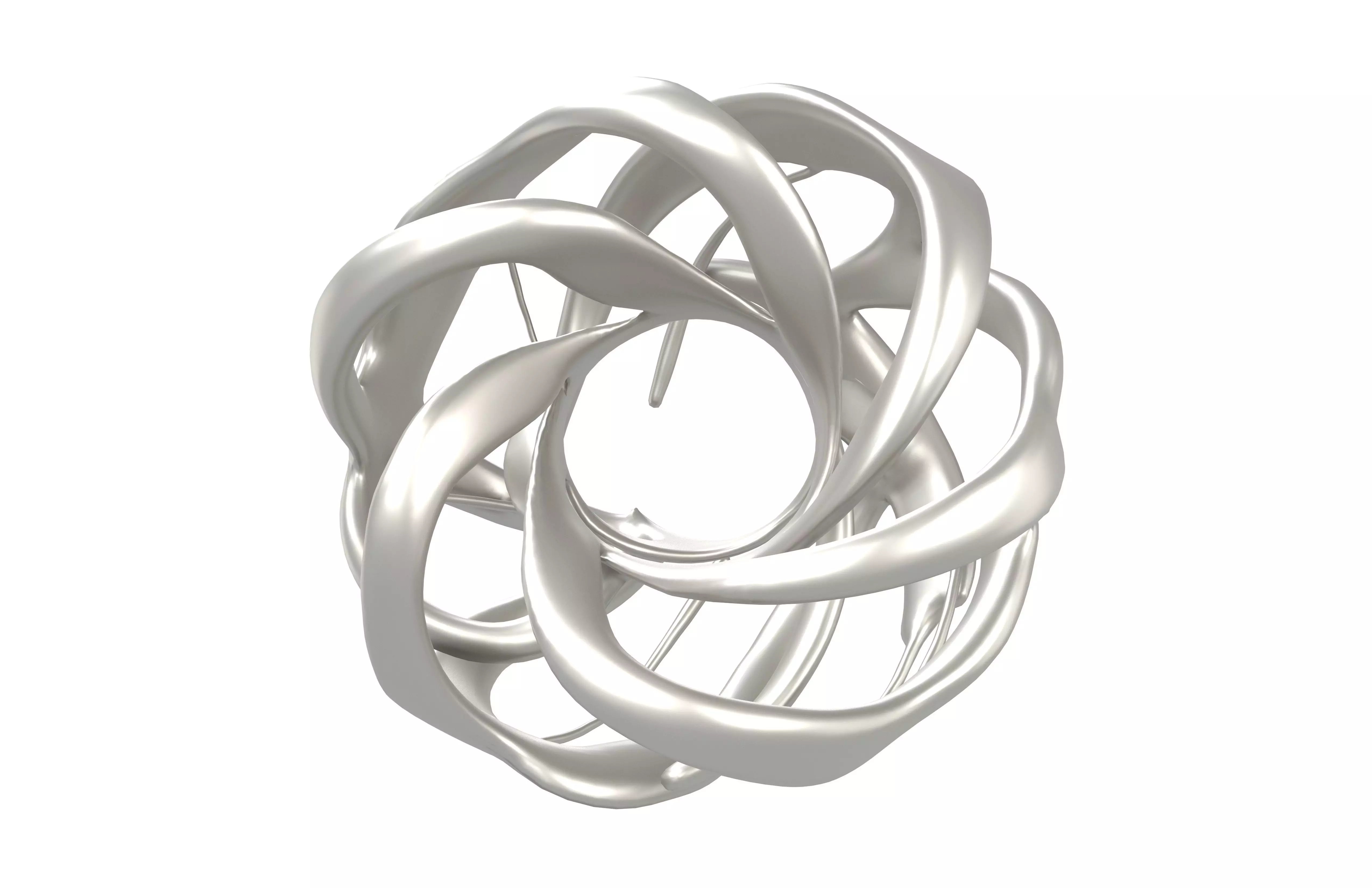Abstract Circle v3 002 Low-poly 3D model_1