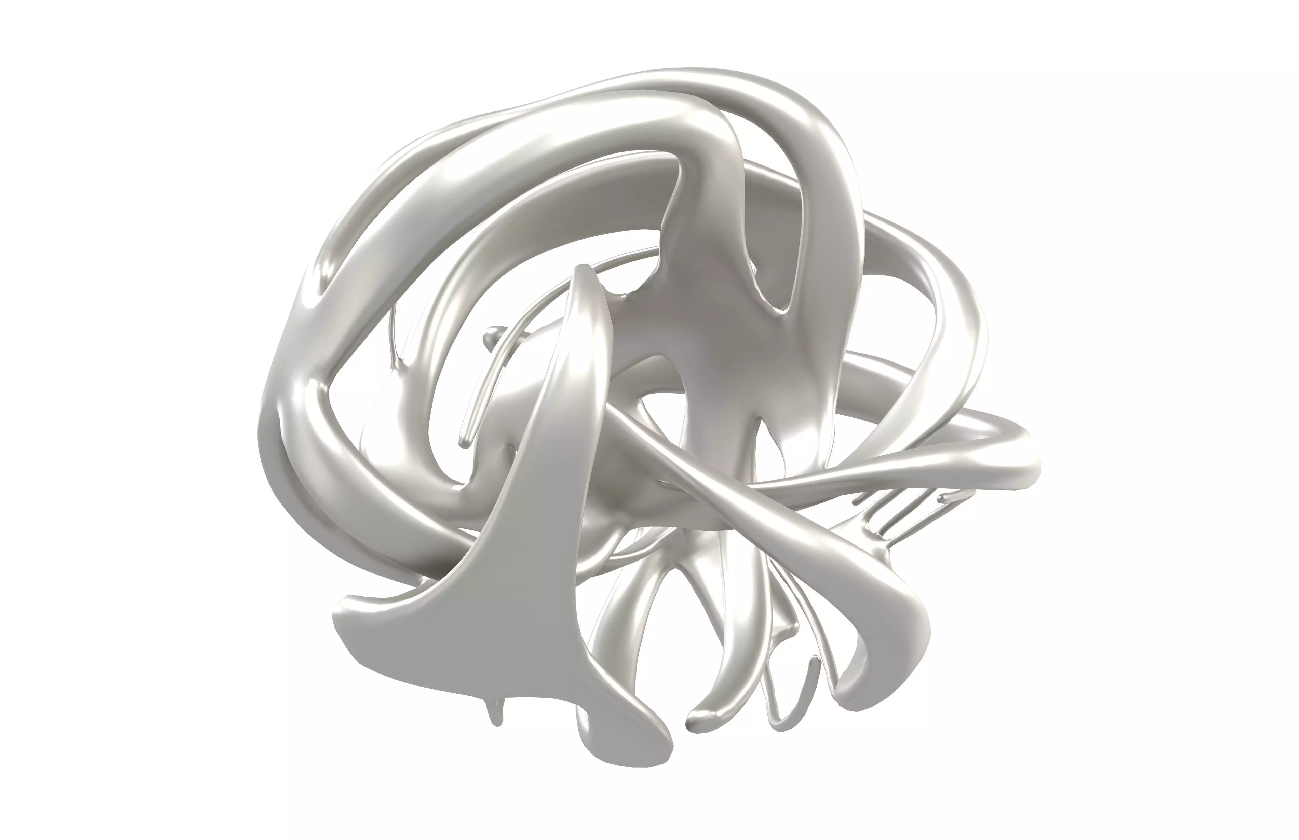 Abstract Circle v3 002 Low-poly 3D model_3