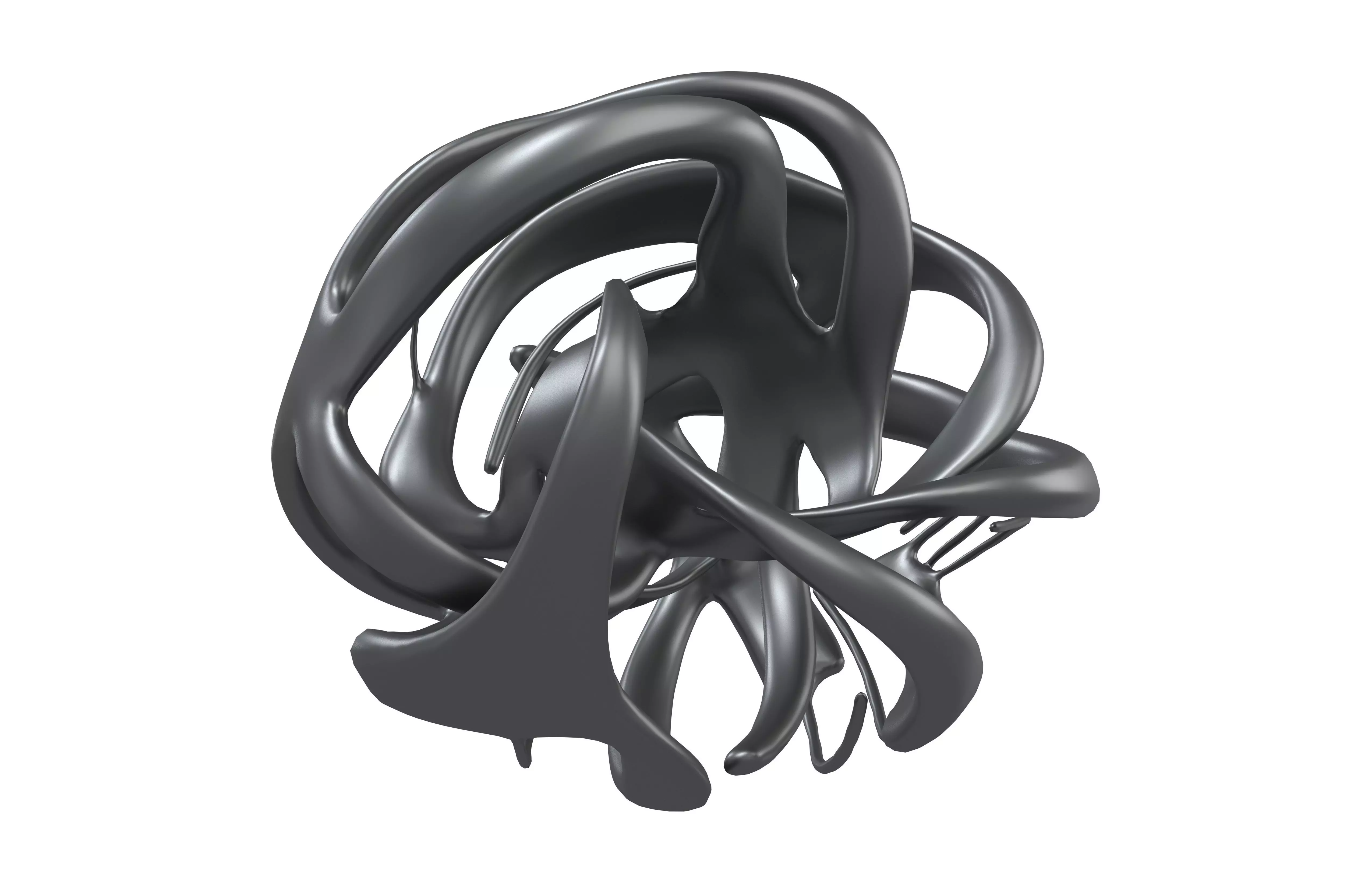 Abstract Circle v3 003 Low-poly 3D model_3